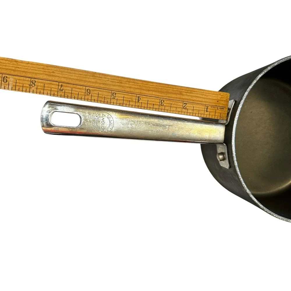 Anolon Professional Meyer 3 Quart Hard Anodized Nonstick Saucepan‎ Charcoal Gray